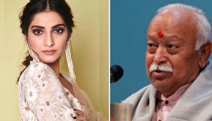 'বুদ্ধিশুদ্ধি থাকলে মানুষ এধরনের কথা বলতে পারে না', ভগবতকে আক্রমণ সোনমের