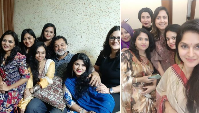 একঝাঁক শ্যালিকার মাঝে বসে ছবি পোস্ট করলেন সৃজিত