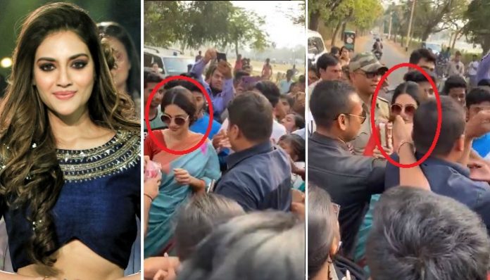 বোলপুরে 'ডিকশনারি'র শ্যুটিংয়ে নুসরত, অভিনেত্রীকে দেখে ঘিরে ধরল জনতা